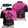 TILL THE FUCKIN FREAKIN TRAINING WHEEL FALL OFF - 3D ALL OVER PRINTED - HUSQVARNA PINK 1 - POLO SHIRT
