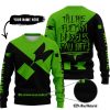 TILL THE FUCKIN FREAKIN TRAINING WHEEL FALL OFF - 3D ALL OVER PRINTED - KAWASAKI GREEN - SWEATER UGLY