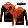 TILL THE FUCKIN FREAKIN TRAINING WHEEL FALL OFF - 3D ALL OVER PRINTED - KTM ORANGE - LONG SLEEVE POLO SHIRT