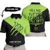 TILL THE FUCKIN FREAKIN TRAINING WHEEL FALL OFF - 3D ALL OVER PRINTED - MONSTER ENERGY GREEN - POLO SHIRT