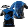 TILL THE FUCKIN FREAKIN TRAINING WHEEL FALL OFF - 3D ALL OVER PRINTED - POLARIS BLUE - T-SHIRT