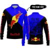 TILL THE FUCKIN FREAKIN TRAINING WHEEL FALL OFF - 3D ALL OVER PRINTED - RED BULL BLUE - LONG SLEEVE POLO SHIRT