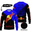 TILL THE FUCKIN FREAKIN TRAINING WHEEL FALL OFF - 3D ALL OVER PRINTED - RED BULL BLUE - SWEATER UGLY
