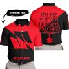 TILL THE FUCKIN FREAKIN TRAINING WHEEL FALL OFF - 3D ALL OVER PRINTED - SUZUKI RED - POLO SHIRT