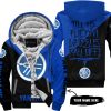TILL THE FUCKIN FREAKIN TRAINING WHEEL FALL OFF - 3D ALL OVER PRINTED - YAMAHA BLUE - FLEECE ZIP HOODIE