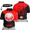 TILL THE FUCKIN FREAKIN TRAINING WHEEL FALL OFF - 3D ALL OVER PRINTED - YAMAHA RED - POLO SHIRT