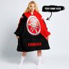 TILL THE FUCKIN FREAKIN TRAINING WHEEL FALL OFF - 3D ALL OVER PRINTED - YAMAHA RED - OODIE BLANKET HOODIE