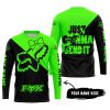 JUST GONNA SEND IT – 3D ALL OVER PRINTED – FOX RACING GIRL – GREEN - JERSEY