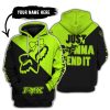 JUST GONNA SEND IT – 3D ALL OVER PRINTED – FOX RACING GIRL – NEON