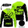 JUST GONNA SEND IT – 3D ALL OVER PRINTED – FOX RACING GIRL – NEON - SWEATER UGLY