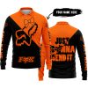 JUST GONNA SEND IT – 3D ALL OVER PRINTED – FOX RACING GIRL – ORANGE - LONG SLEEVE POLO SHIRT