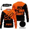JUST GONNA SEND IT – 3D ALL OVER PRINTED – FOX RACING GIRL – ORANGE - SWEATER UGLY
