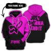 JUST GONNA SEND IT – 3D ALL OVER PRINTED – FOX RACING GIRL – PINK
