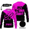 JUST GONNA SEND IT – 3D ALL OVER PRINTED – FOX RACING GIRL – PINK - SWEATER UGLY