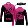 JUST GONNA SEND IT – 3D ALL OVER PRINTED – FOX RACING GIRL – PINK 1 - LONG SLEEVE POLO SHIRT