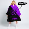 JUST GONNA SEND IT – 3D ALL OVER PRINTED – FOX RACING GIRL – PURPLE - OODIE BLANKET HOODIE