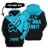 JUST GONNA SEND IT – 3D ALL OVER PRINTED – FOX RACING GIRL – SKY BLUE