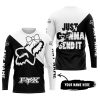 JUST GONNA SEND IT – 3D ALL OVER PRINTED – FOX RACING GIRL – WHITE - JERSEY