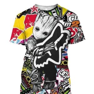 Fox racing red hoodie, Fox racing motocross sticker bomb, Fox racing jersey custom