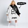 TILL THE FUCKIN FREAKIN TRAINING WHEEL FALL OFF - 3D ALL OVER PRINTED - FOX RACING GIRL - BLACK - OODIE BLANKET HOODIE