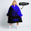 TILL THE FUCKIN FREAKIN TRAINING WHEEL FALL OFF - 3D ALL OVER PRINTED - FOX RACING GIRL - BLUE - OODIE BLANKET HOODIE