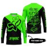 TILL THE FUCKIN FREAKIN TRAINING WHEEL FALL OFF - 3D ALL OVER PRINTED - FOX RACING GIRL - GREEN - JERSEY