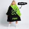 TILL THE FUCKIN FREAKIN TRAINING WHEEL FALL OFF - 3D ALL OVER PRINTED - FOX RACING GIRL - GREEN 1 - OODIE BLANKET HOODIE