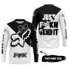 JUST FCKN SEND IT – 3D ALL OVER PRINTED – FOX RACING GIRL – BLACK - JERSEY
