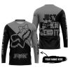 JUST FCKN SEND IT – 3D ALL OVER PRINTED – FOX RACING GIRL – GREY - JERSEY