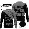 JUST FCKN SEND IT – 3D ALL OVER PRINTED – FOX RACING GIRL – GREY - SWEATER UGLY