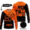 JUST FCKN SEND IT – 3D ALL OVER PRINTED – FOX RACING GIRL – ORANGE - SWEATER UGLY