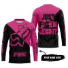 JUST FCKN SEND IT – 3D ALL OVER PRINTED – FOX RACING GIRL – PINK 1 - JERSEY