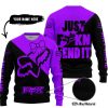 JUST FCKN SEND IT – 3D ALL OVER PRINTED – FOX RACING GIRL – PURPLE - SWEATER UGLY