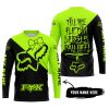TILL THE FUCKIN FREAKIN TRAINING WHEEL FALL OFF - 3D ALL OVER PRINTED - FOX RACING GIRL - NEON - JERSEY