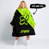 TILL THE FUCKIN FREAKIN TRAINING WHEEL FALL OFF - 3D ALL OVER PRINTED - FOX RACING GIRL - NEON - OODIE BLANKET HOODIE