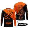 TILL THE FUCKIN FREAKIN TRAINING WHEEL FALL OFF - 3D ALL OVER PRINTED - FOX RACING GIRL - ORANGE - JERSEY