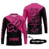 TILL THE FUCKIN FREAKIN TRAINING WHEEL FALL OFF - 3D ALL OVER PRINTED - FOX RACING GIRL - PINK 1 - JERSEY