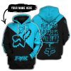 TILL THE FUCKIN FREAKIN TRAINING WHEEL FALL OFF - 3D ALL OVER PRINTED - FOX RACING GIRL - SKY BLUE