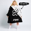 TILL THE FUCKIN FREAKIN TRAINING WHEEL FALL OFF - 3D ALL OVER PRINTED - FOX RACING GIRL - WHITE - OODIE BLANKET HOODIE