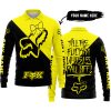 TILL THE FUCKIN FREAKIN TRAINING WHEEL FALL OFF - 3D ALL OVER PRINTED - FOX RACING GIRL - YELLOW - LONG SLEEVE POLO SHIRT