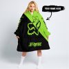 TOO FAST TO LIVE TOO YOUNG TO DIE – 3D ALL OVER PRINTED – FOX RACING GIRL – GREEN 1 - OODIE BLANKET HOODIE