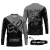 TOO FAST TO LIVE TOO YOUNG TO DIE – 3D ALL OVER PRINTED – FOX RACING GIRL – GREY - JERSEY