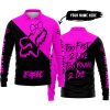 TOO FAST TO LIVE TOO YOUNG TO DIE – 3D ALL OVER PRINTED – FOX RACING GIRL - PINK - LONG SLEEVE POLO SHIRT