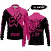 TOO FAST TO LIVE TOO YOUNG TO DIE – 3D ALL OVER PRINTED – FOX RACING GIRL – PINK 1 - LONG SLEEVE POLO SHIRT