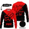 TOO FAST TO LIVE TOO YOUNG TO DIE – 3D ALL OVER PRINTED – FOX RACING GIRL – RED - SWEATER UGLY