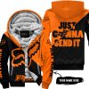 JUST GONNA SEND IT – 3D ALL OVER PRINTED – FOX RACING GIRL – ORANGE - FLEECE ZIP HOODIE