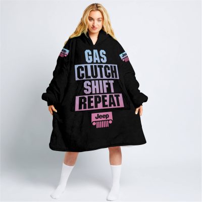 Gas Clutch Shift Repeat – Limited Edition – Jeep – Black - Oodie Blanket