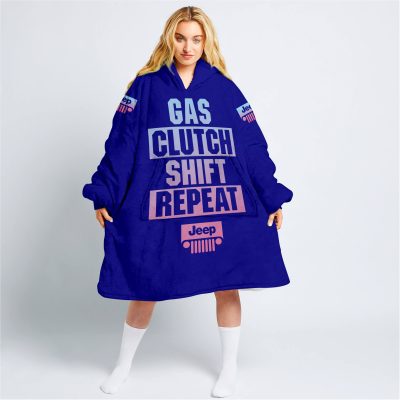 Gas Clutch Shift Repeat – Limited Edition – Jeep – Navy - Oodie Blanket