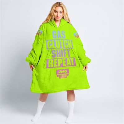Gas Clutch Shift Repeat – Limited Edition – Jeep – Neon - Oodie Blanket