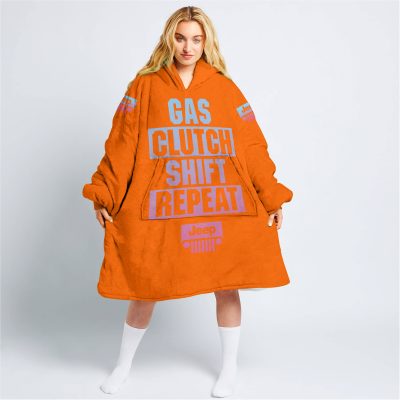Gas Clutch Shift Repeat – Limited Edition – Jeep – Orange - Oodie Blanket